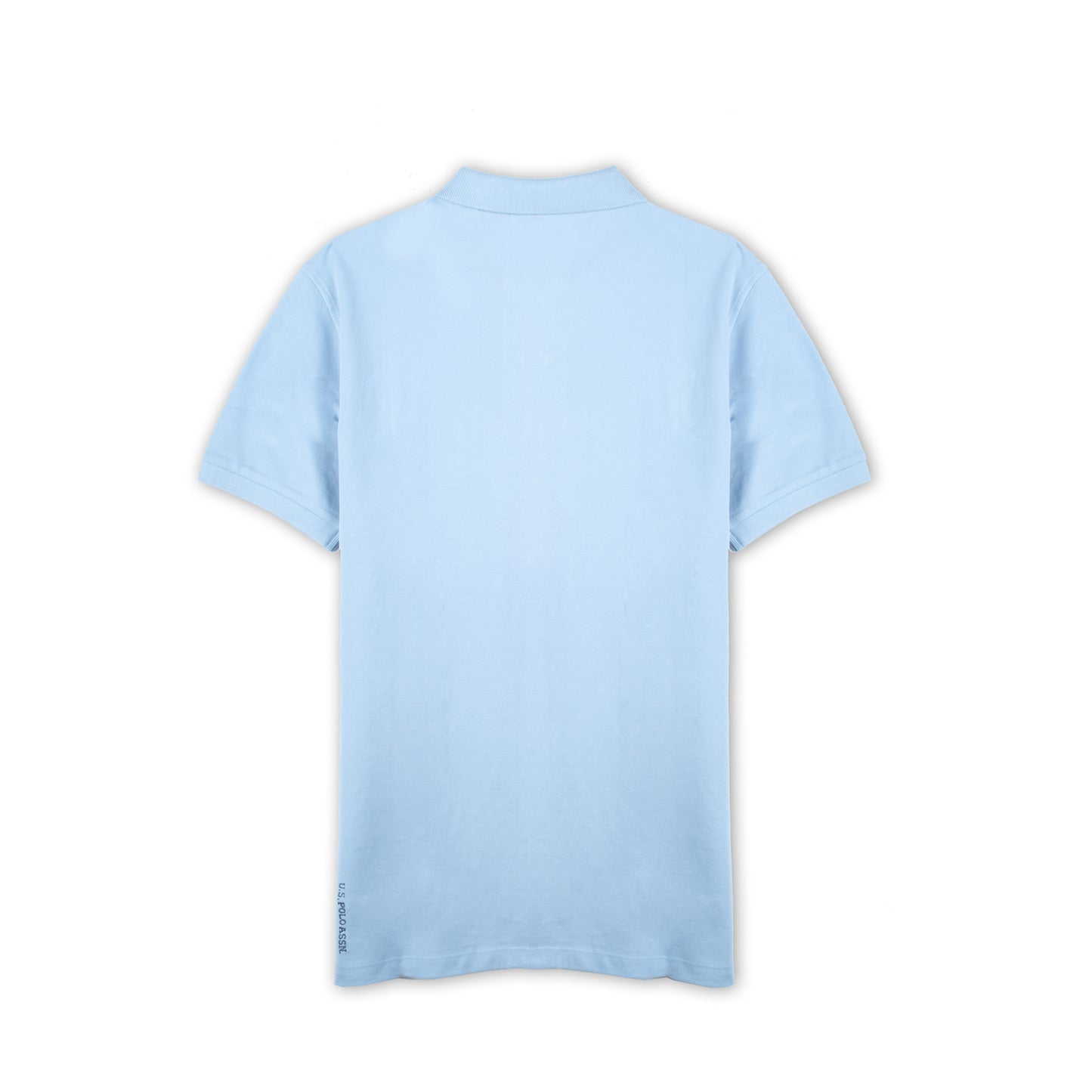Polo Homem US Polo Azul Claro com Logo Bordado no Peito e Gola Clássica