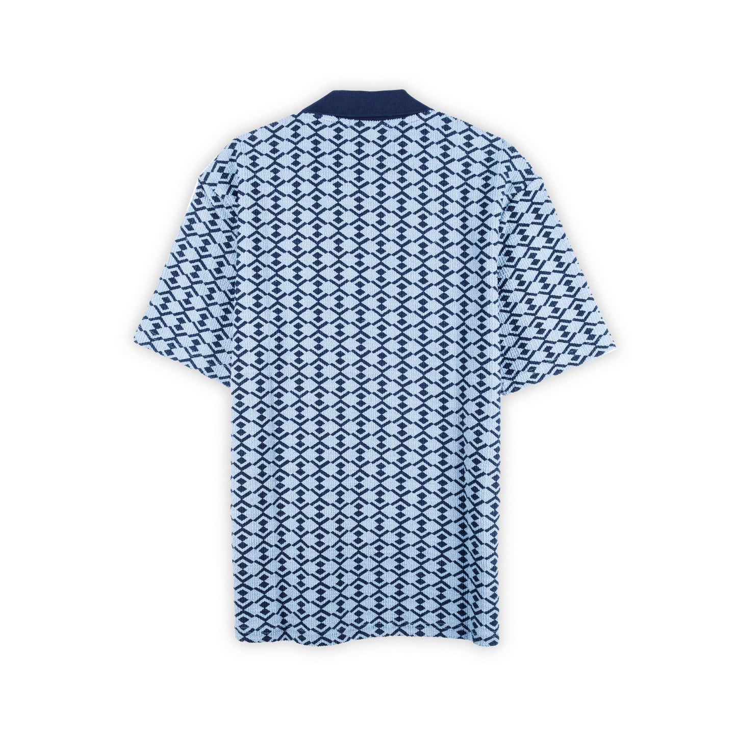 Polo Homem Scotch & Soda Azul com Padrão Geométrico