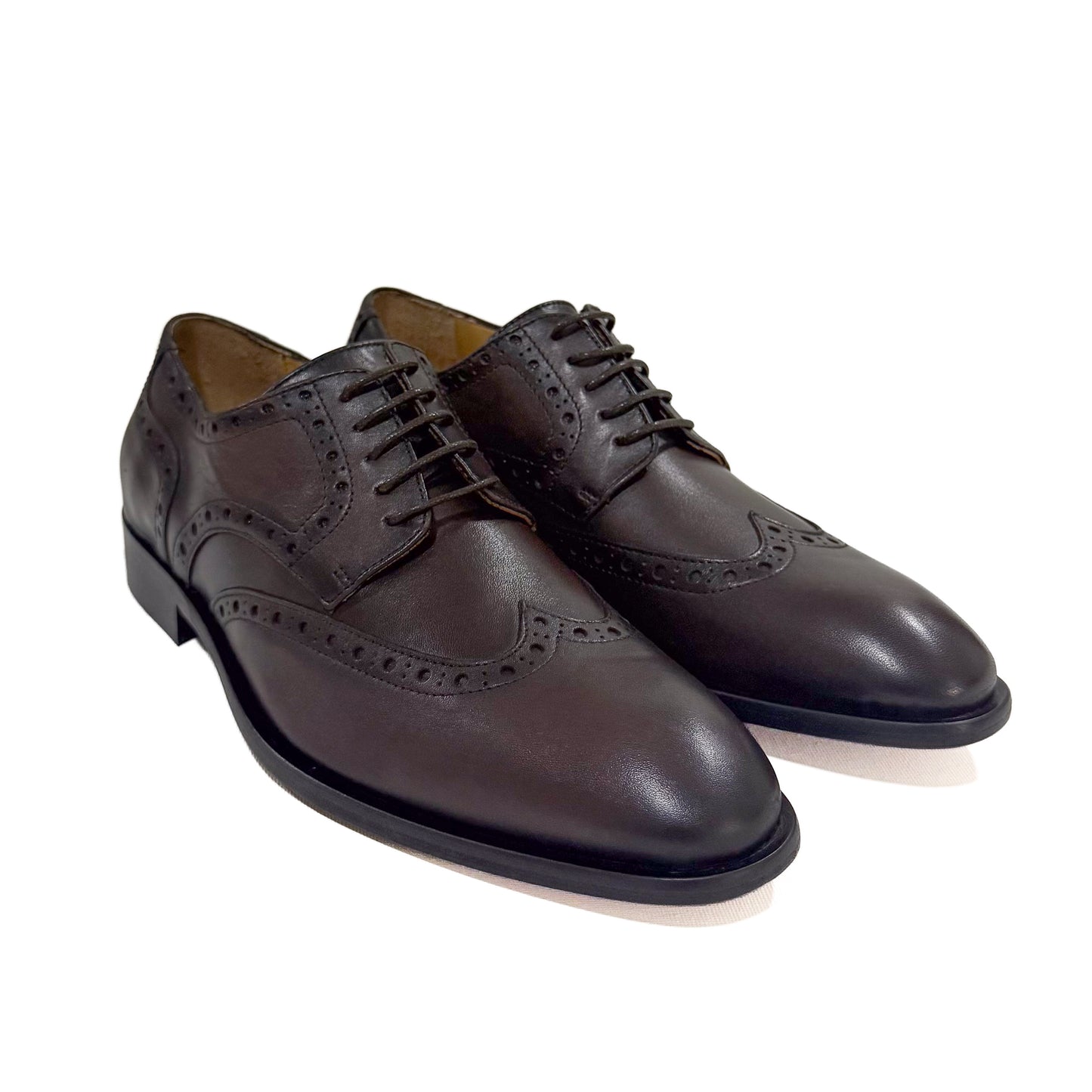 Sapatos Homem Castanhos em Pele com Atacadores, Made in Portugal