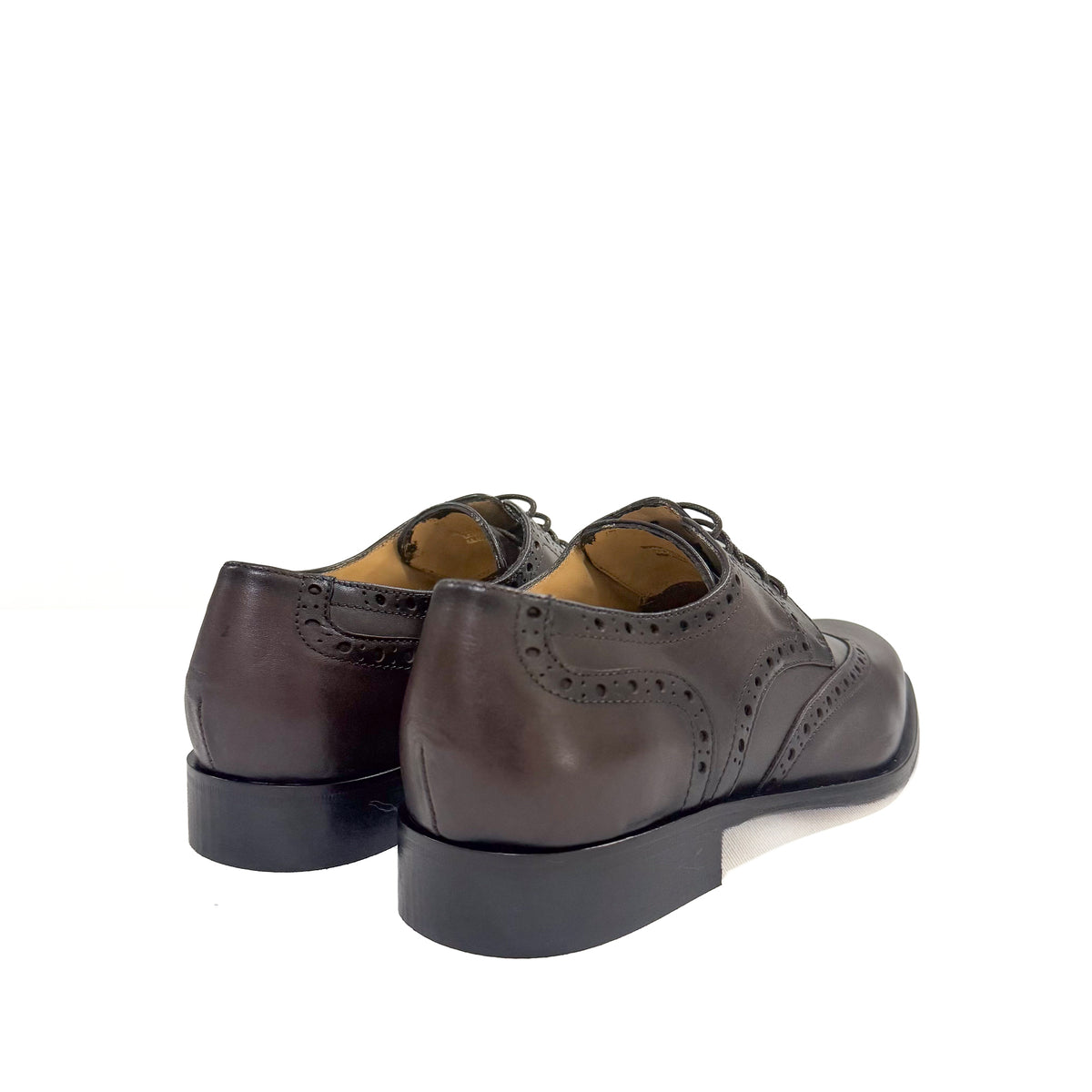 Sapatos Homem Castanhos em Pele com Atacadores, Made in Portugal