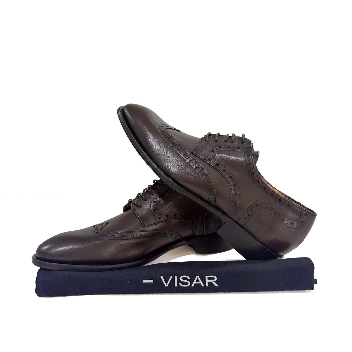 Sapatos Homem Castanhos em Pele com Atacadores, Made in Portugal