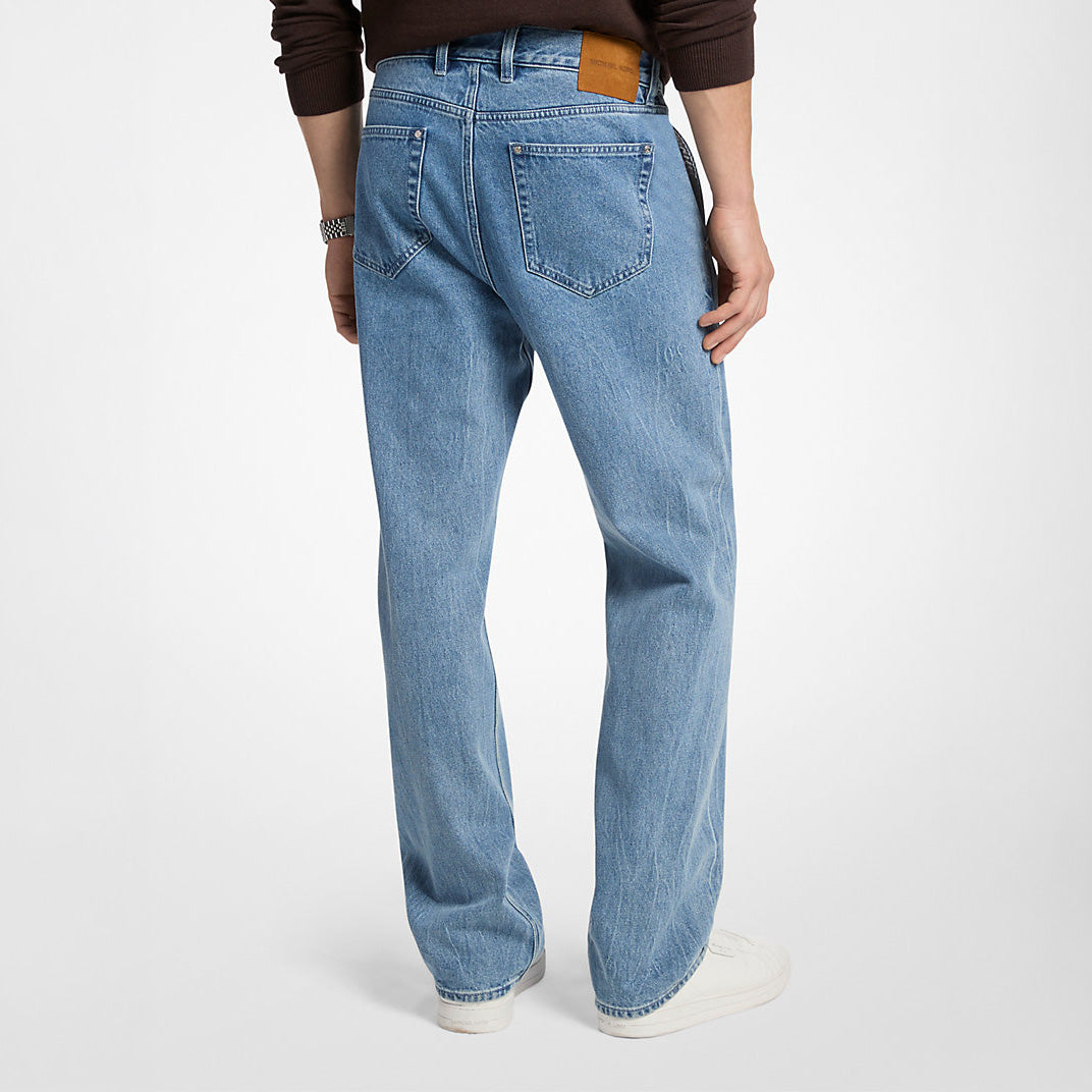 Calças de Ganga Homem Michael Kors Azul Claro