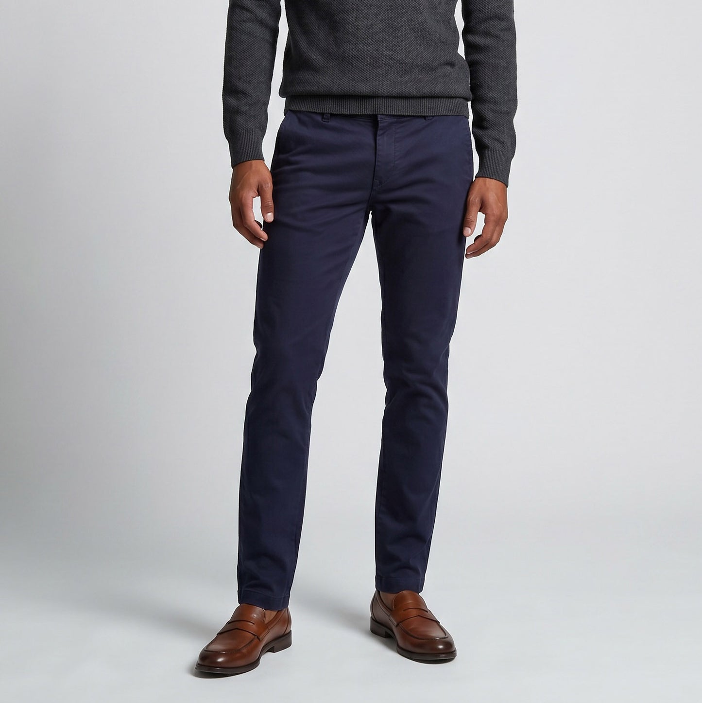 Calças Homem GAS Azul Escuro Slim Fit em Denim Premium