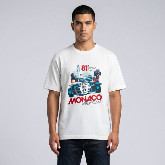 T-shirt Homem Replay Branca com Estampa Gráfica Frontal Multicolor