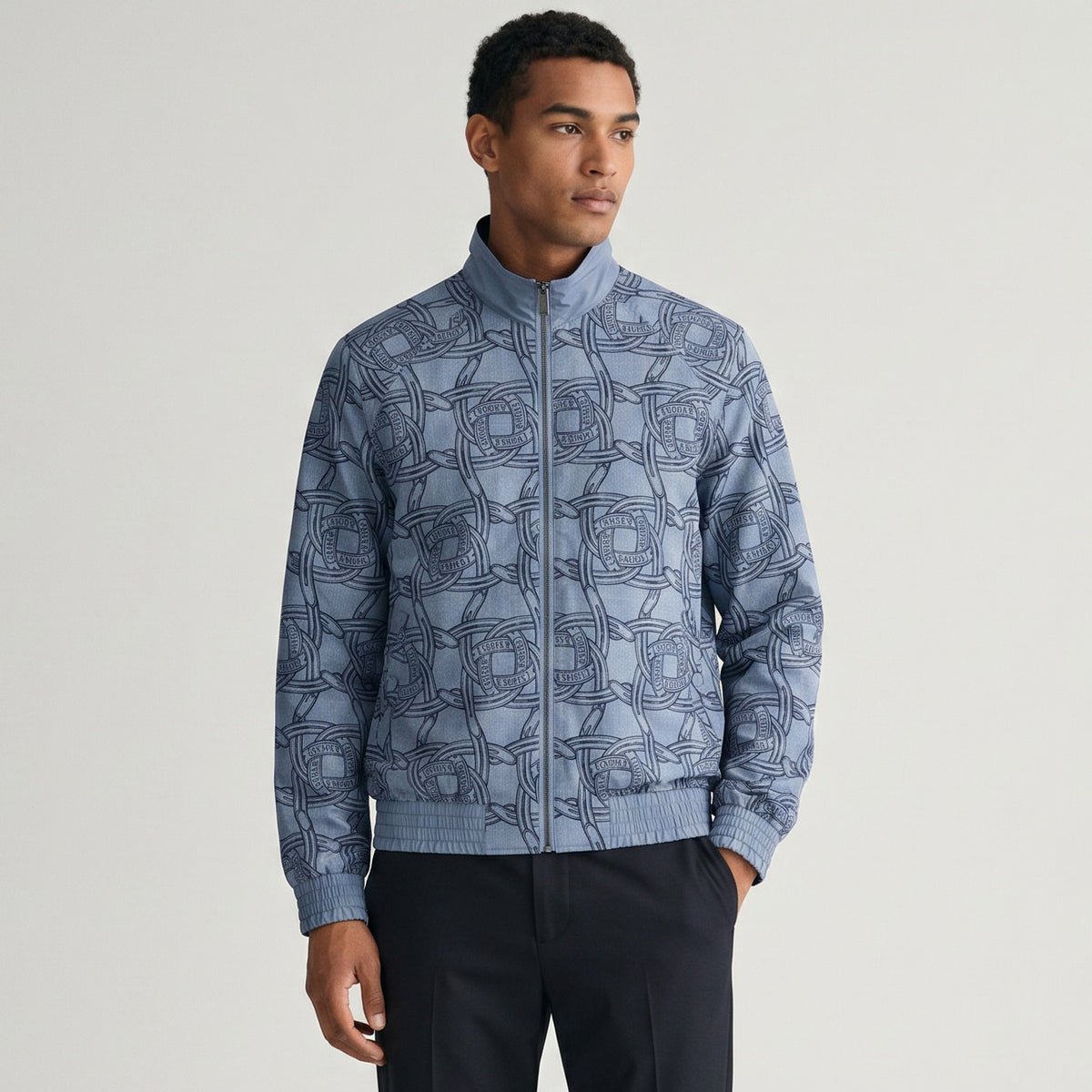Casaco Homem Scotch & Soda Azul Escuro com Fecho Frontal e Bolsos Aplicados - Reversivel