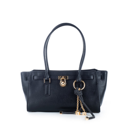 Bolsa Satchel Michael Kors Preta com Detalhes Elegantes