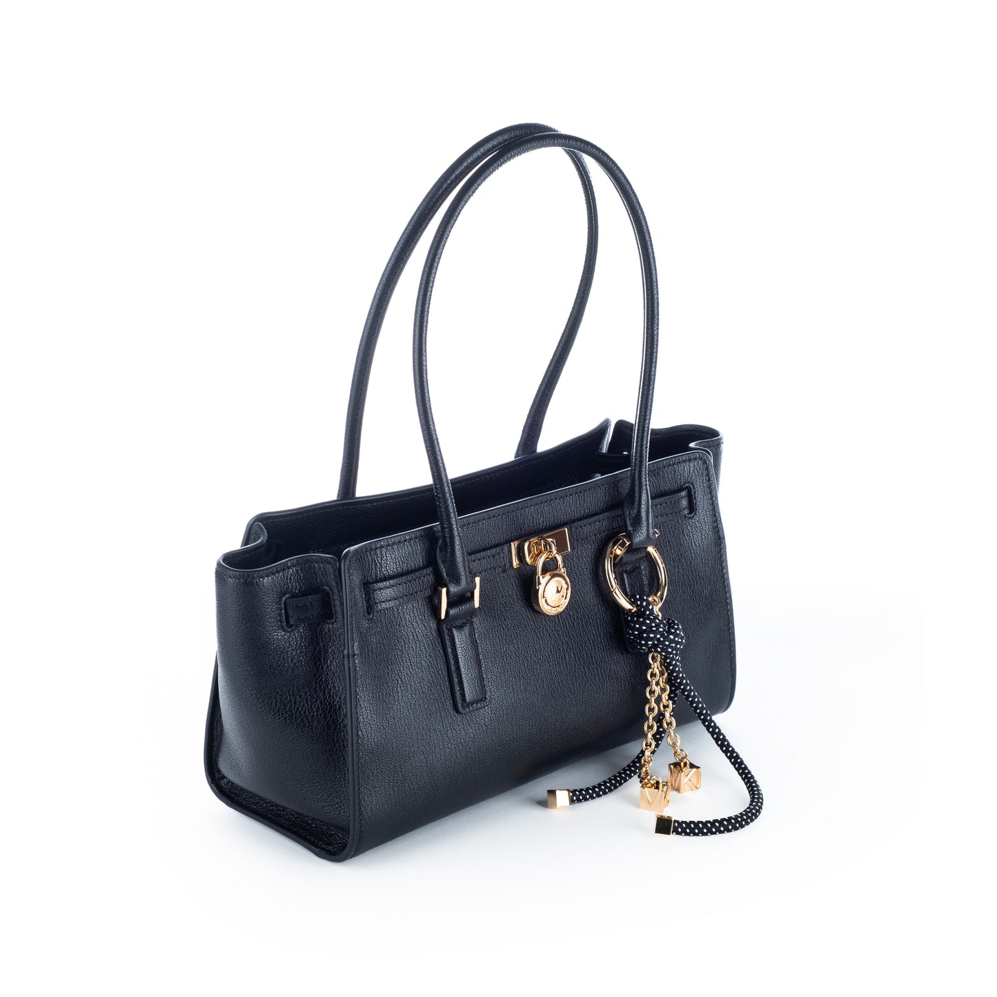 Bolsa Satchel Michael Kors Preta com Detalhes Elegantes