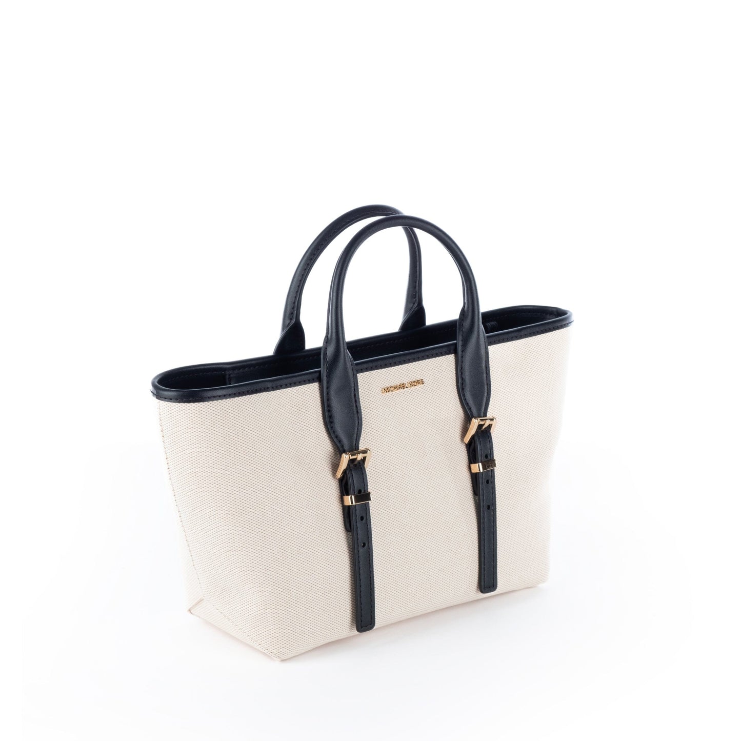 Bolsa Tote Bege com detalhes Pretos Michael Kors