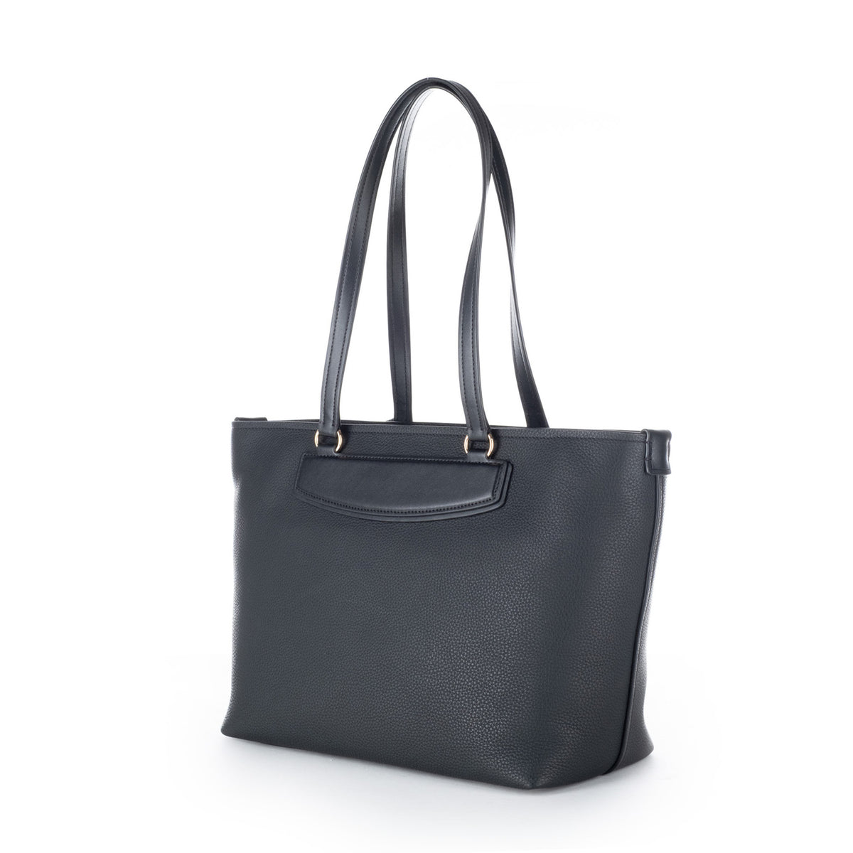 Bolsa Tote Michael Kors Preta com Bolso Frontal e Detalhes Dourados