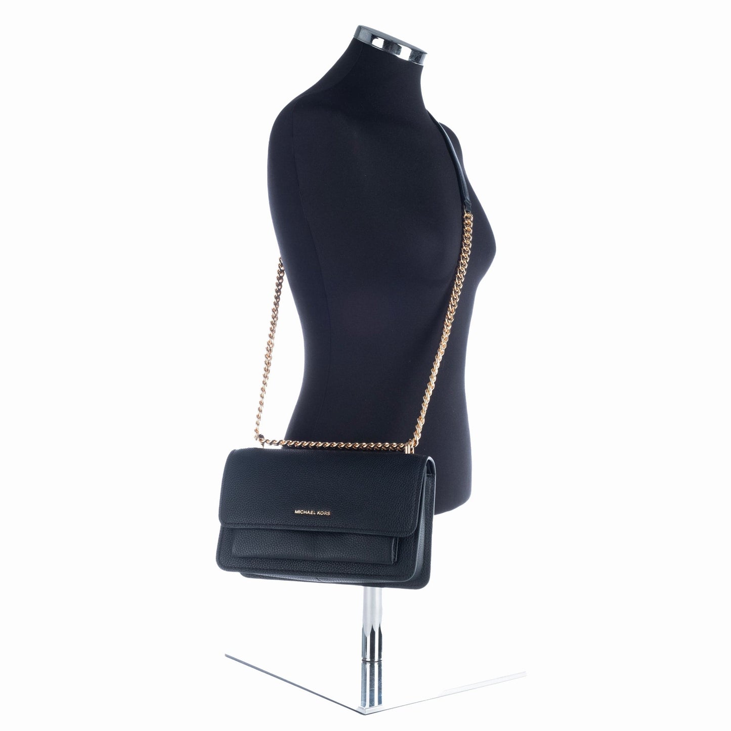 Bolsa Tiracolo Mulher Michael Kors Preta com Alça de Corrente