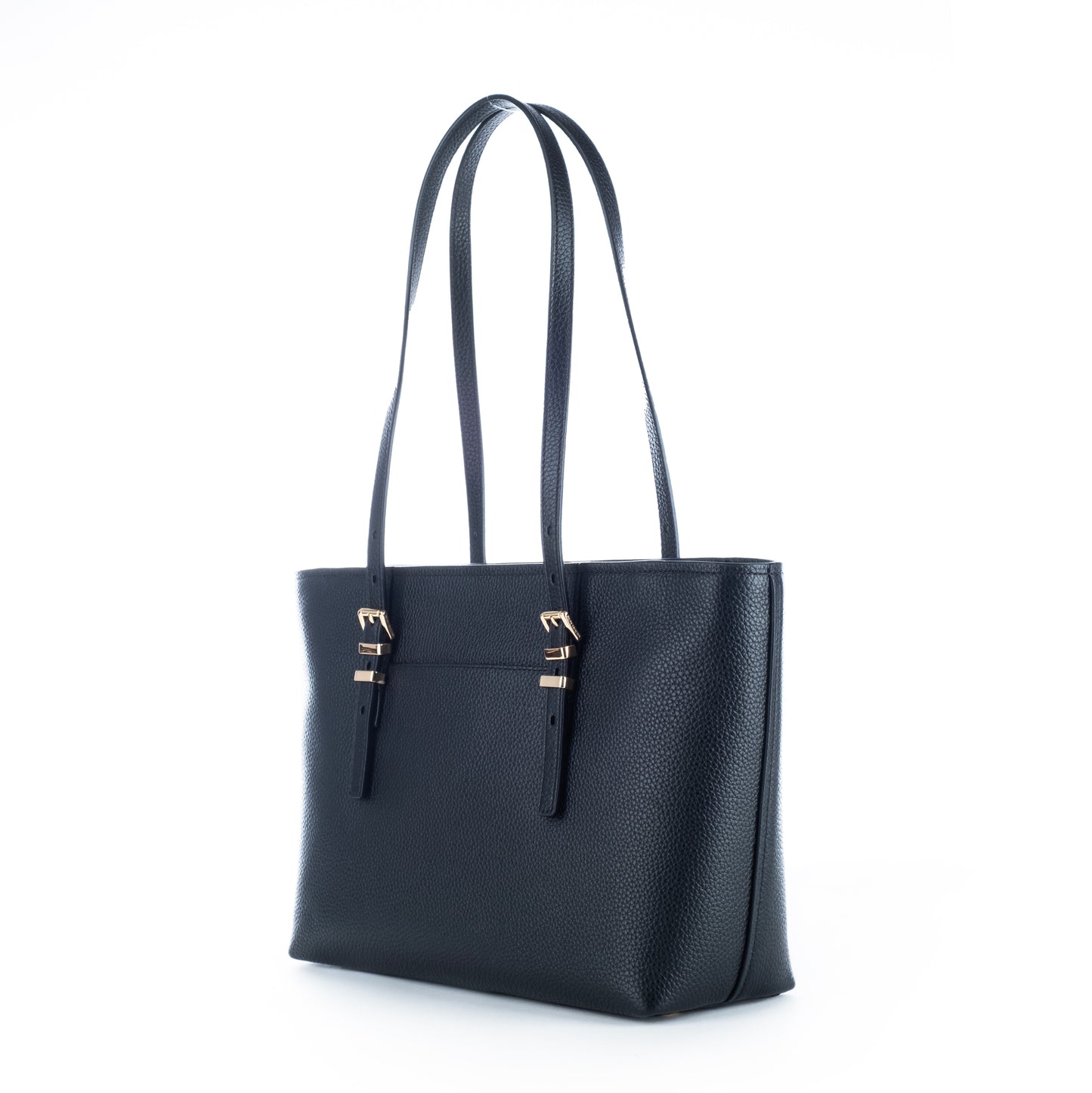 Bolsa Tote Michael Kors Preta com Detalhes Dourados