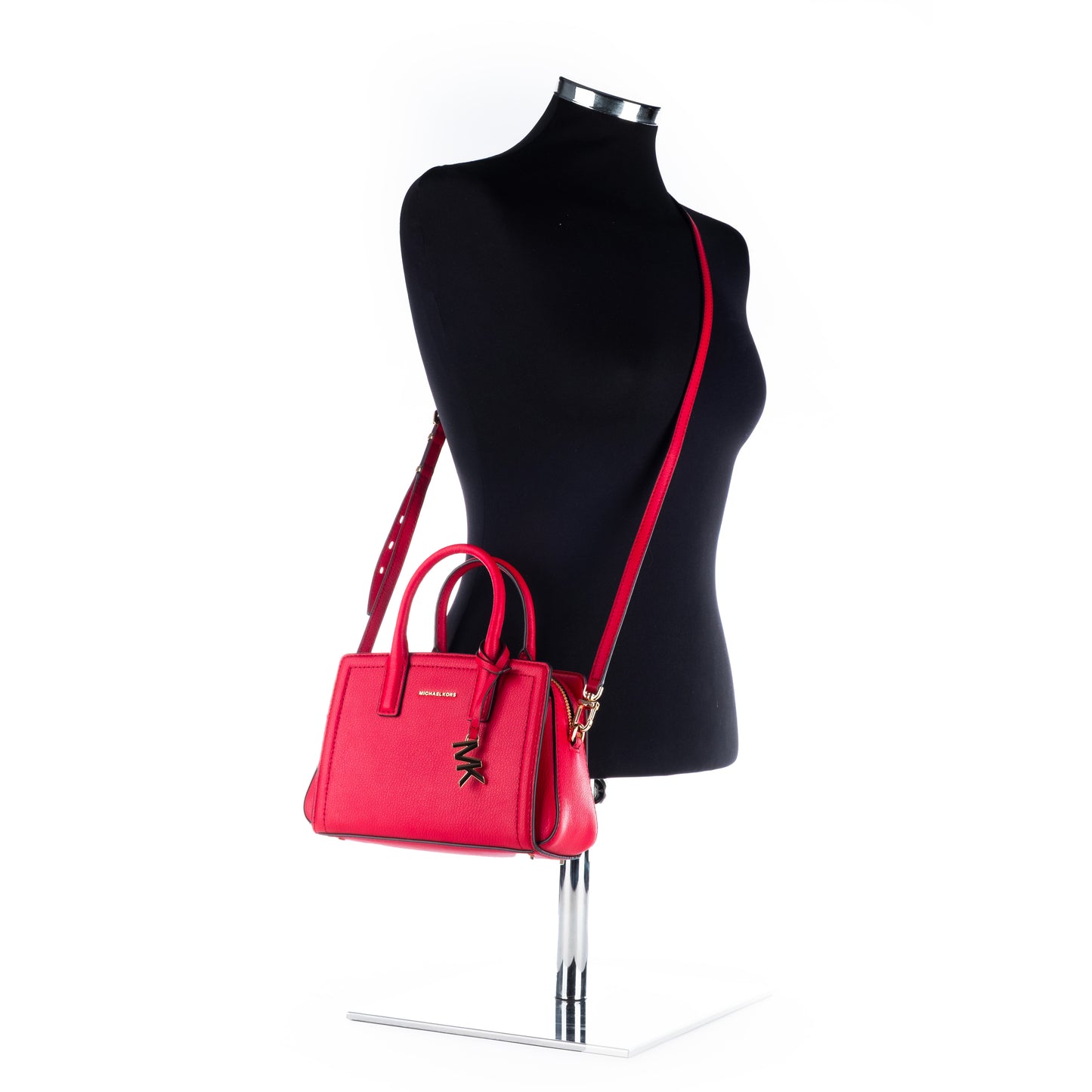 Bolsa Satchel Michael Kors Vermelha com Detalhes Elegantes