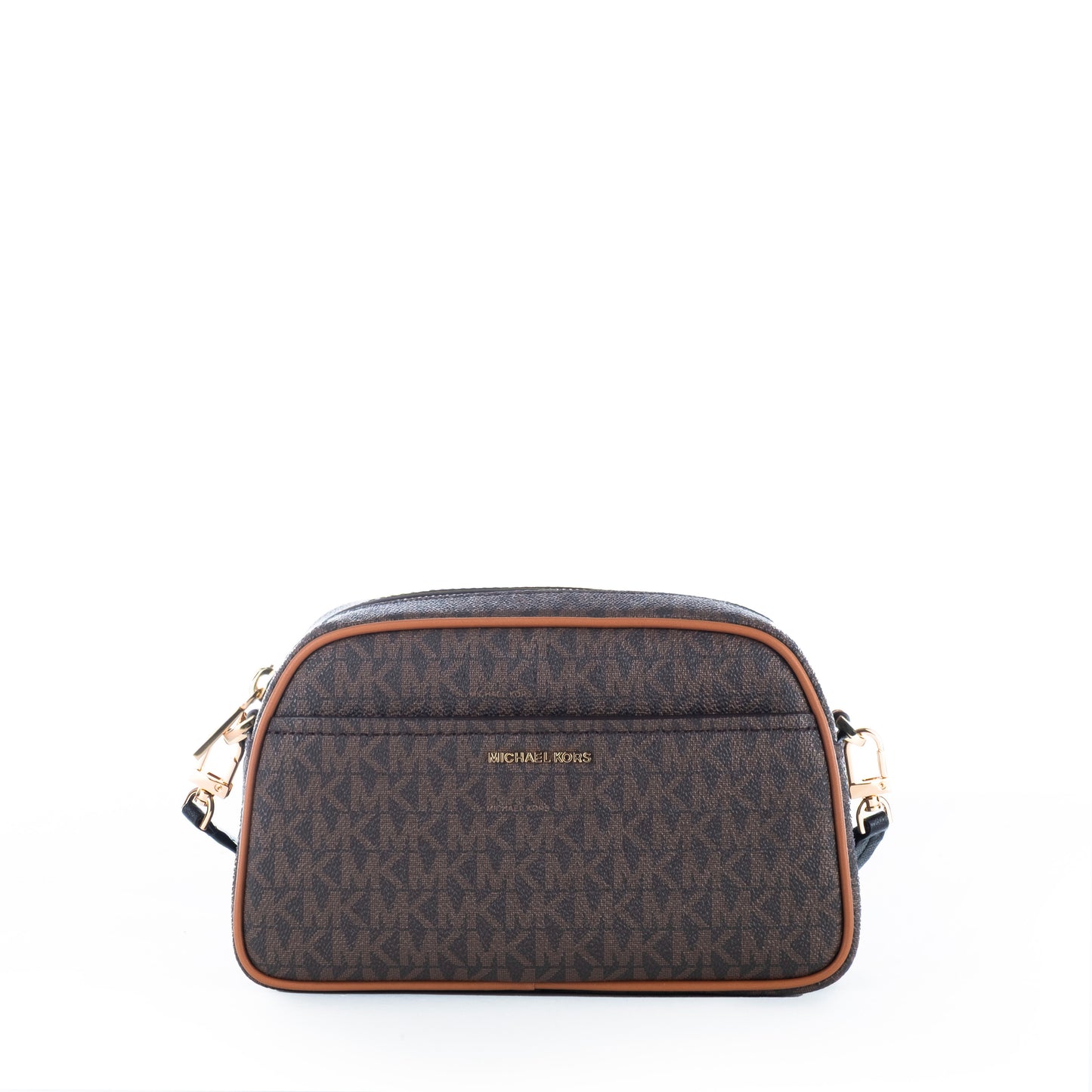 Bolsa Tiracolo Michael Kors Marrom Acorn com Logotipo