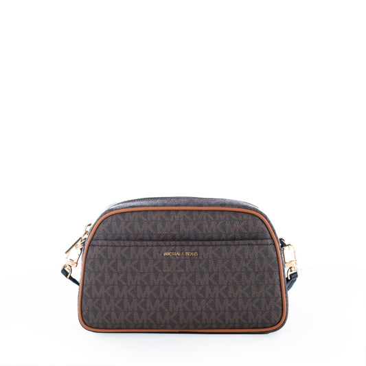 Bolsa Tiracolo Michael Kors Marrom Acorn com Logotipo