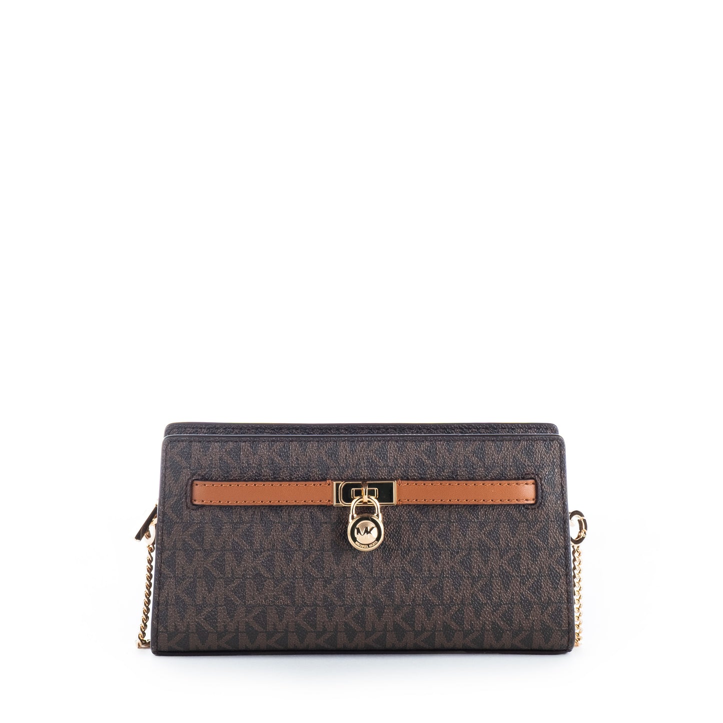 Bolsa carteira clutch Michael Kors Acorn Com Design Elegante e Detalhe em Corrente