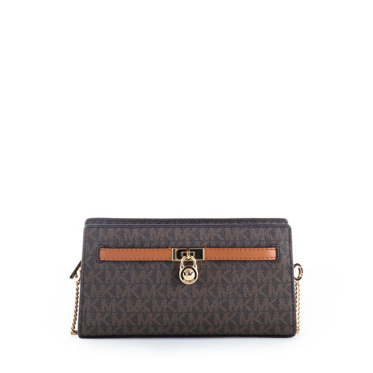 Bolsa carteira clutch Michael Kors Acorn Com Design Elegante e Detalhe em Corrente