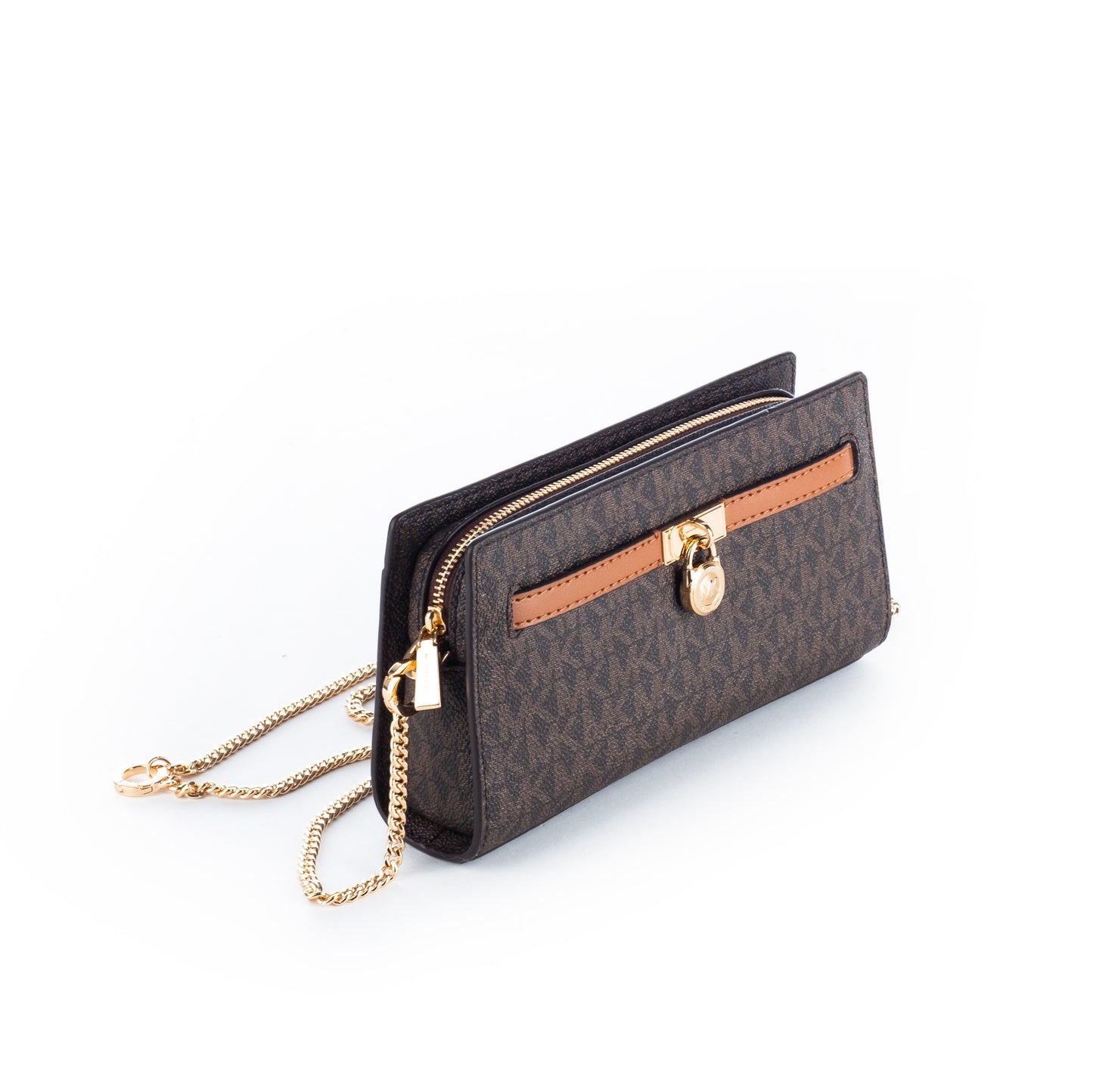 Bolsa carteira clutch Michael Kors Acorn Com Design Elegante e Detalhe em Corrente