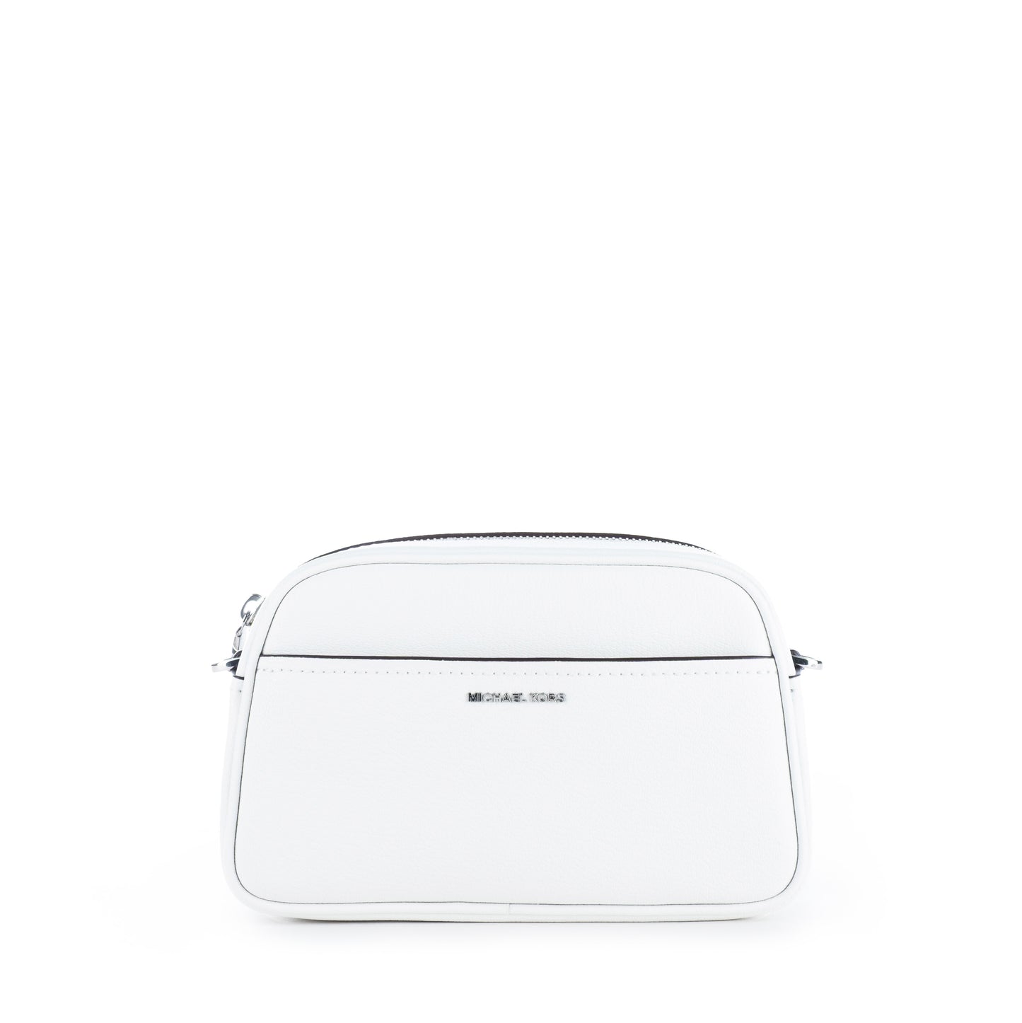 Bolsa Tiracolo Michael Kors Branca Optic com Detalhes Elegantes