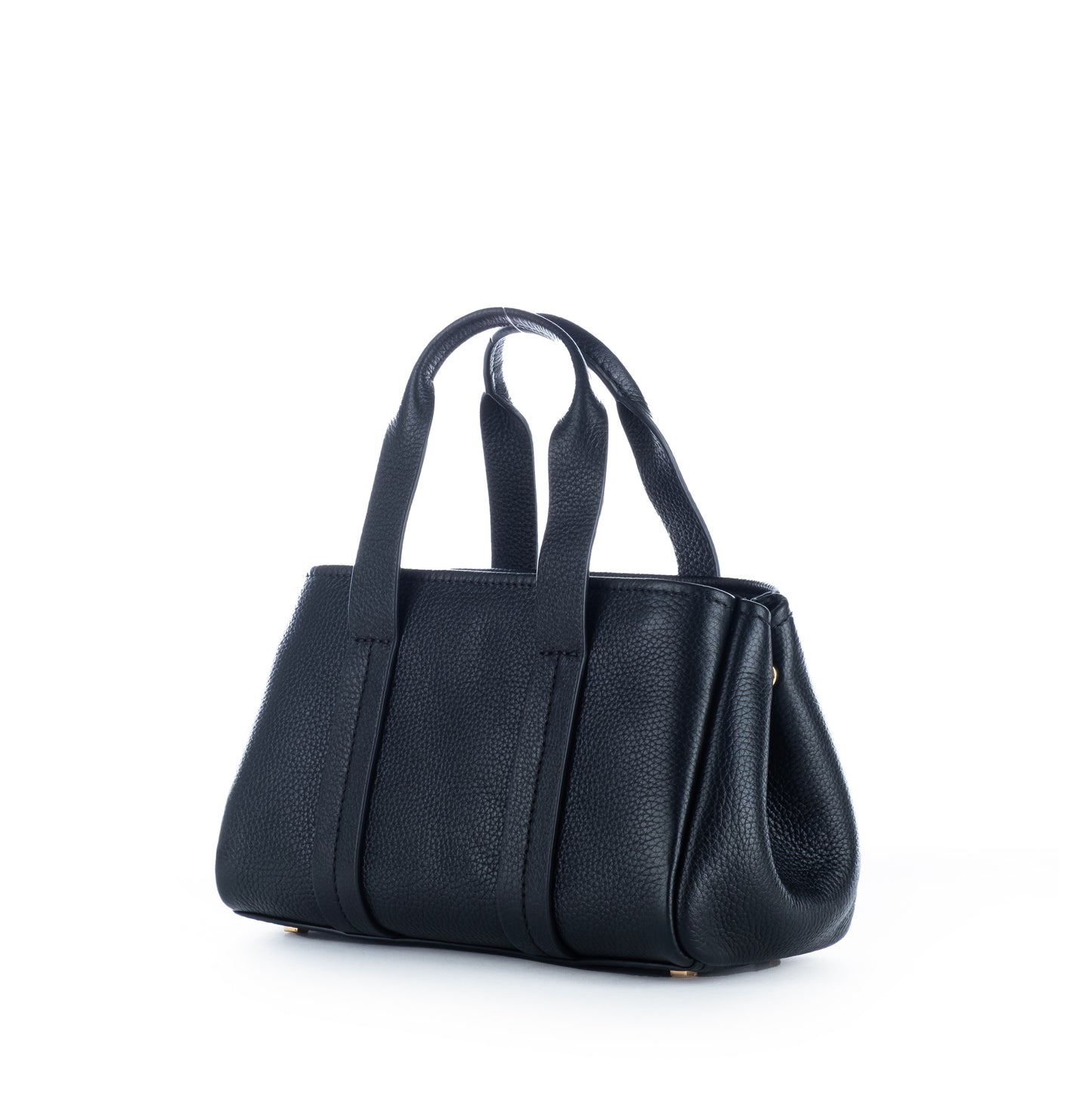 Bolsa Satchel Michael Kors Preta Clássica com Detalhes Dourados