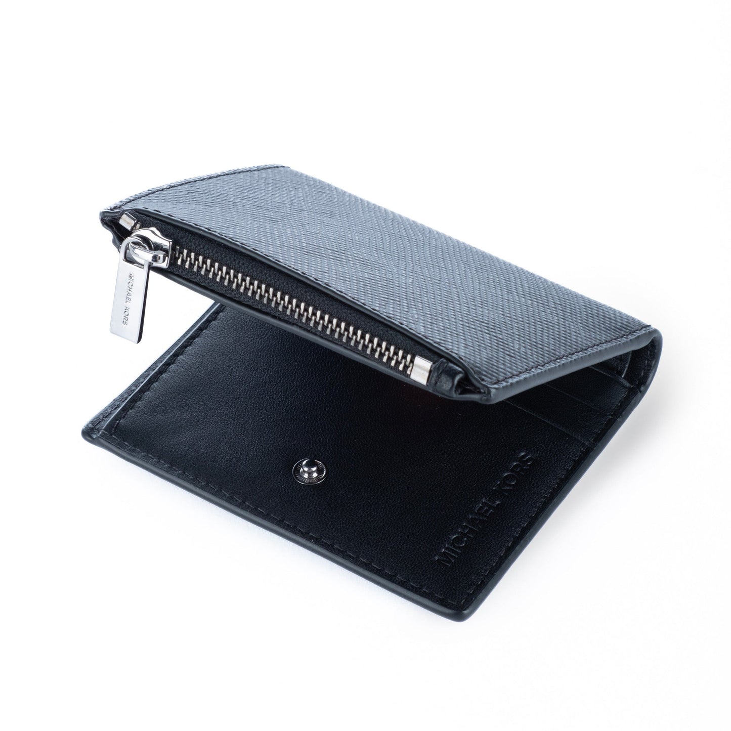 Porta Moedas Michael Kors Preto com Logótipo MK Metálico