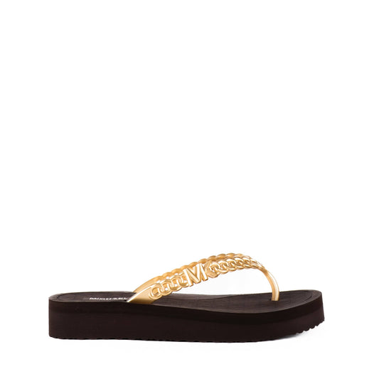 Chinelos Mulher Michael Kors Preto com Dourado