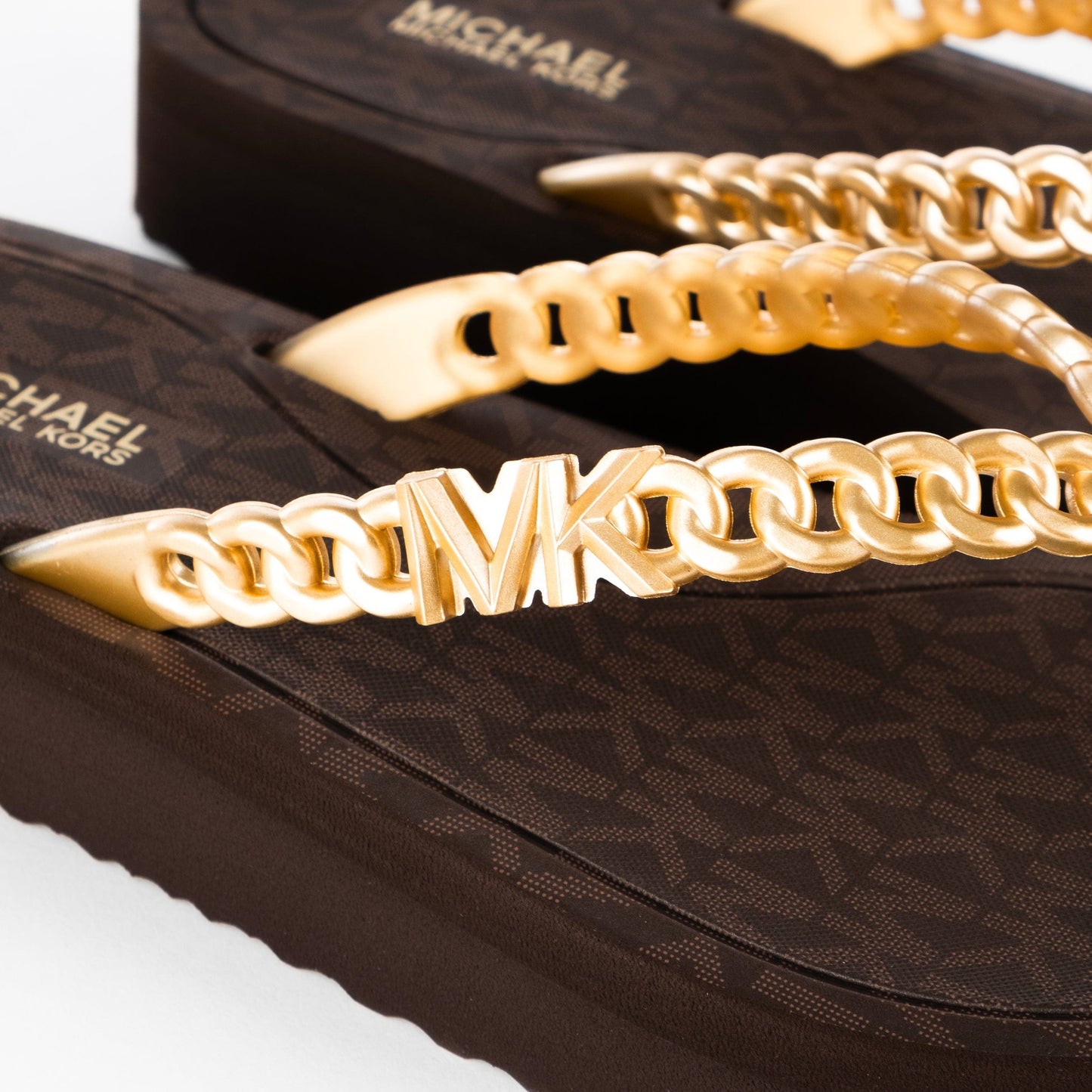 Chinelos Mulher Michael Kors Preto com Dourado