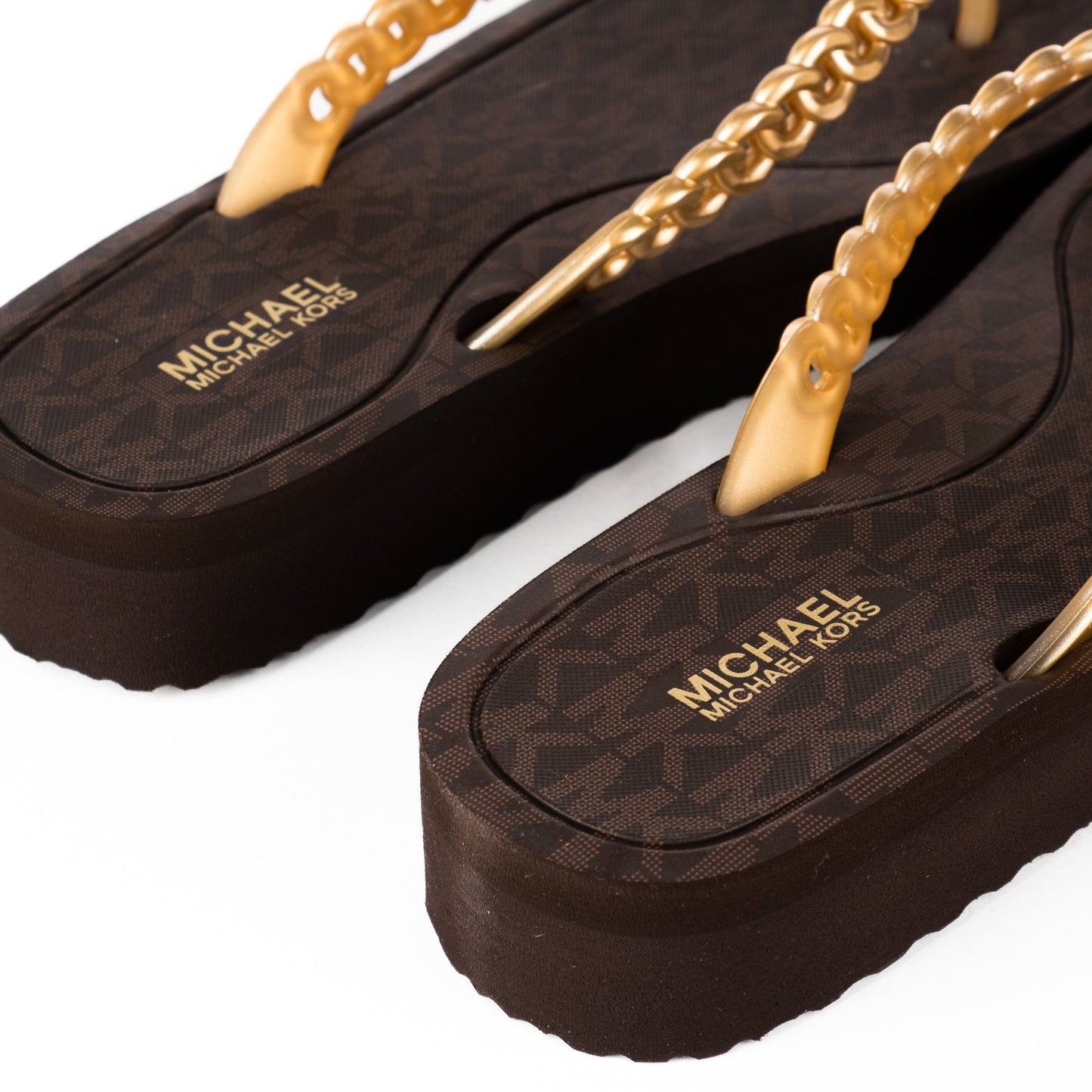 Chinelos Mulher Michael Kors Preto com Dourado