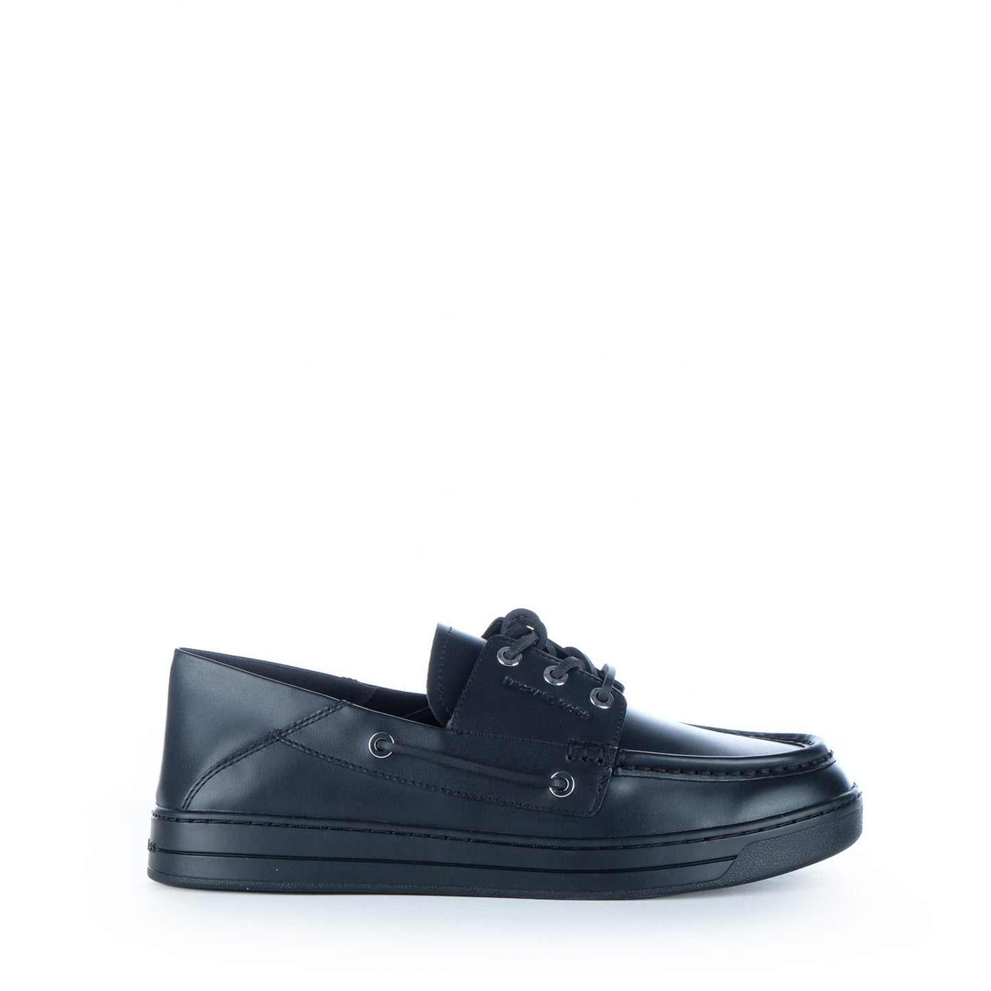 Sapatos Náuticos Homem Michael Kors Pretos com Atacadores e Sola Monocromática
