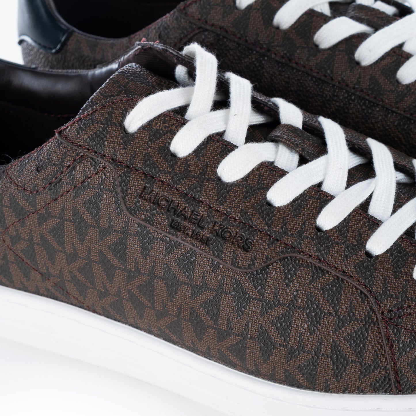 Ténis Homem Michael Kors Castanho com Detalhes em Branca