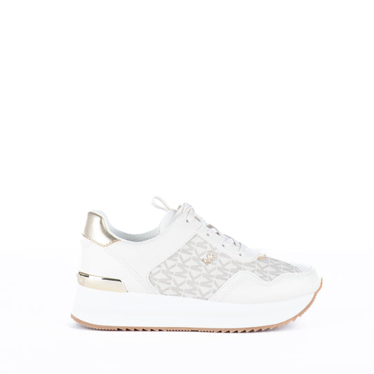 Ténis Femininos Michael Kors Vanilla com Detalhes Dourados