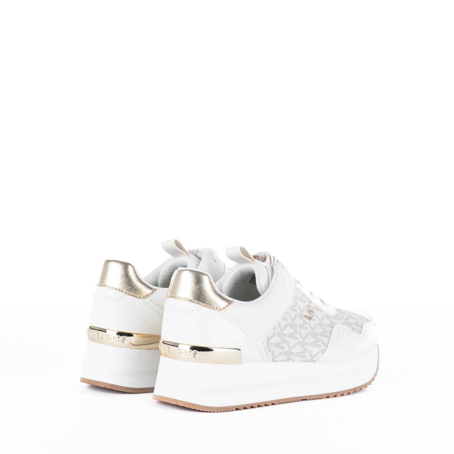 Ténis Femininos Michael Kors Vanilla com Detalhes Dourados