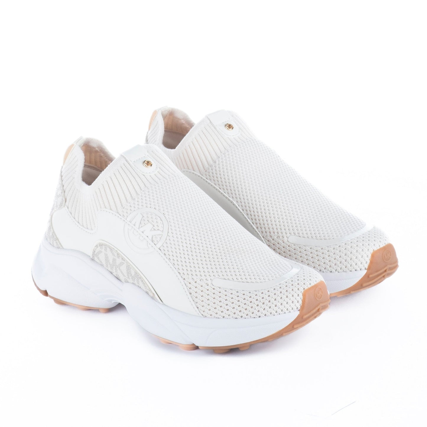 Ténis de Mulher Michael Kors Knit Branco com Sola Chunky e Design Slip-On