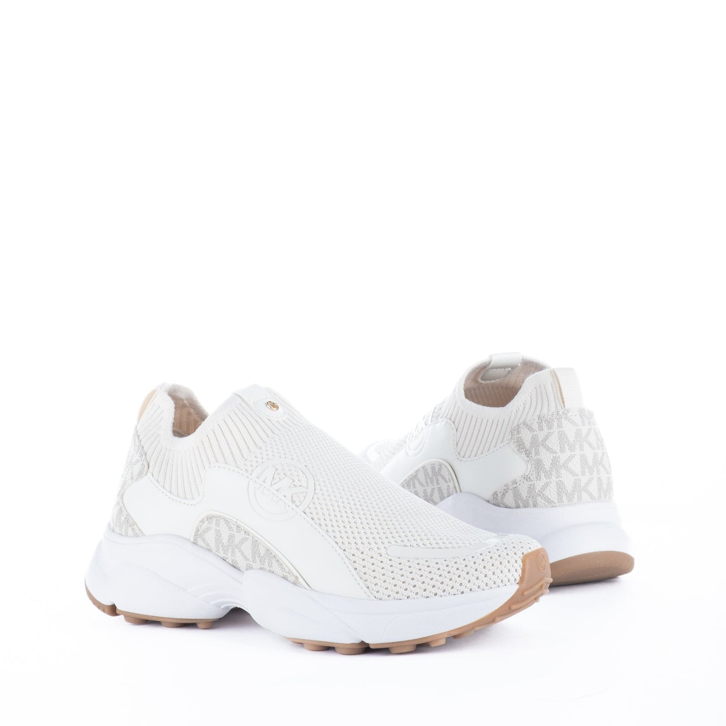Ténis de Mulher Michael Kors Knit Branco com Sola Chunky e Design Slip-On