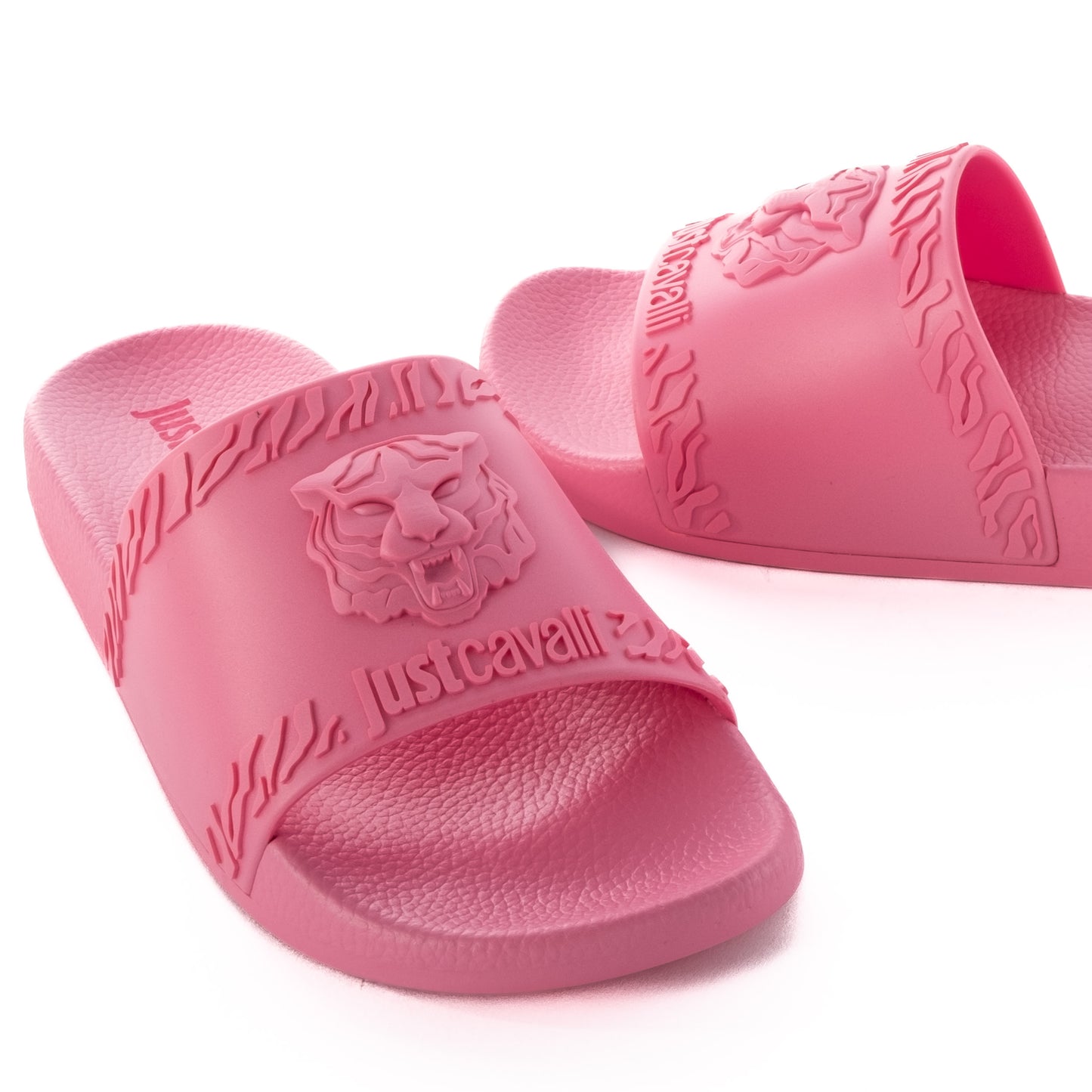 Chinelos Mulher Just Cavalli Rosa com Detalhes em Relevo