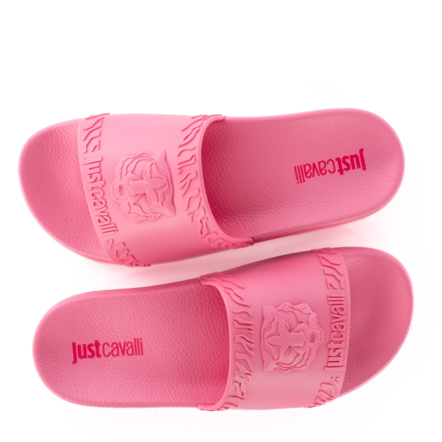 Chinelos Mulher Just Cavalli Rosa com Detalhes em Relevo