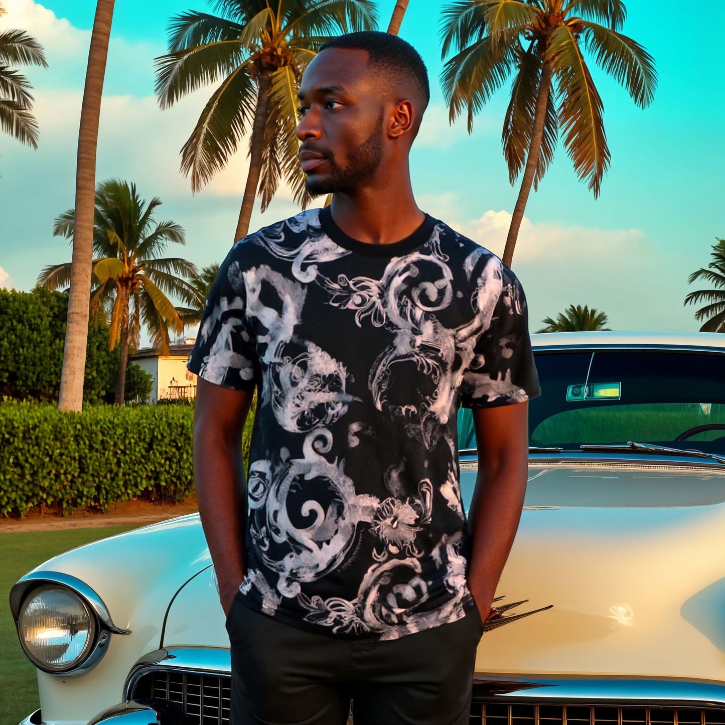 T-Shirt Homem Versace Couture