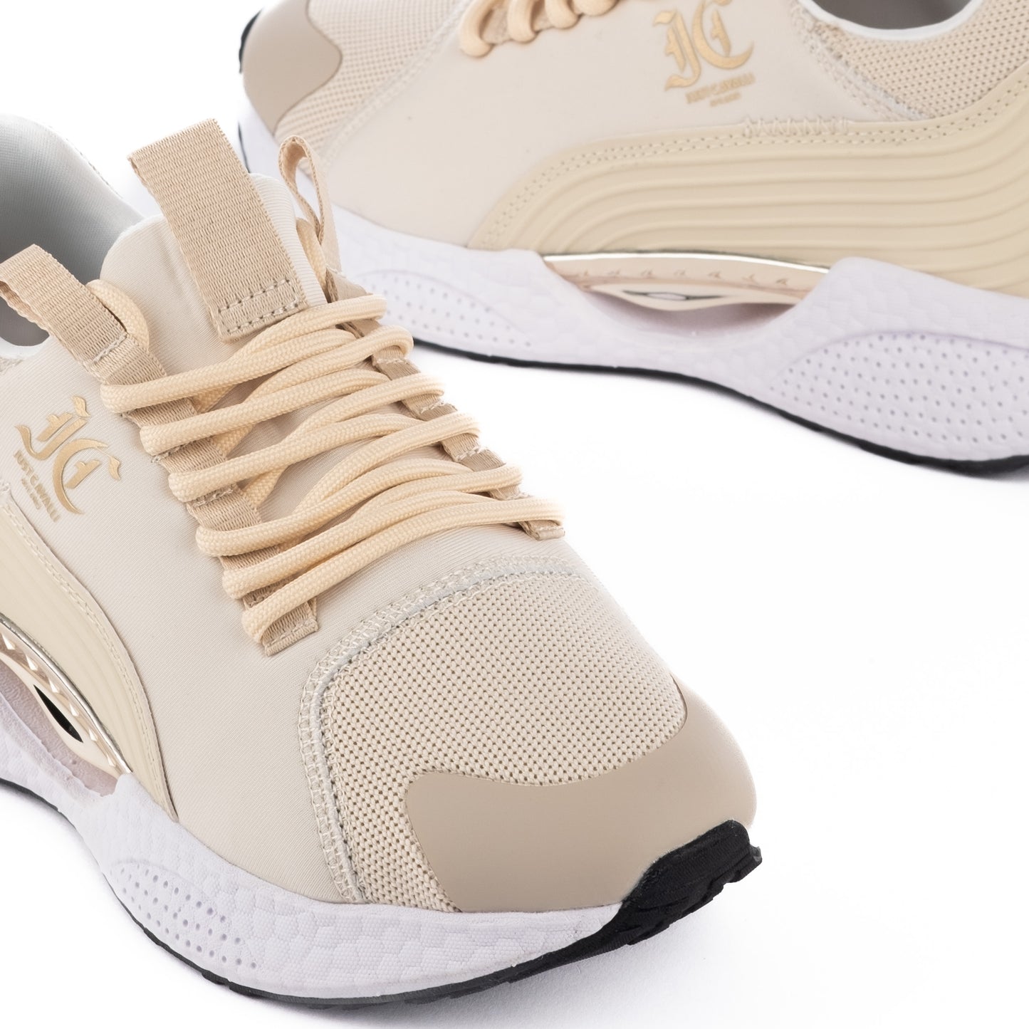 Ténis Mulher Just Cavalli Bege com Detalhes Modernos