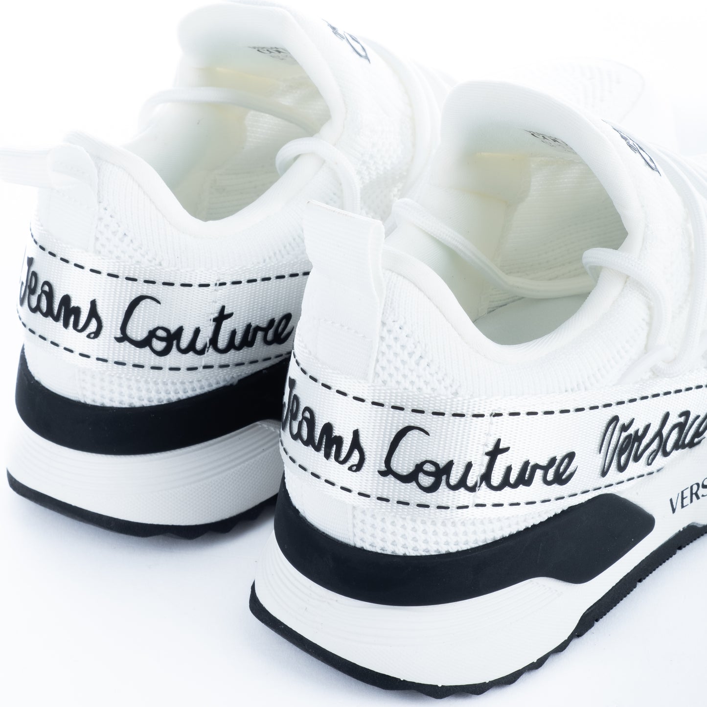 Ténis Mulher Versace Jeans Couture Branco com Detalhes Preto