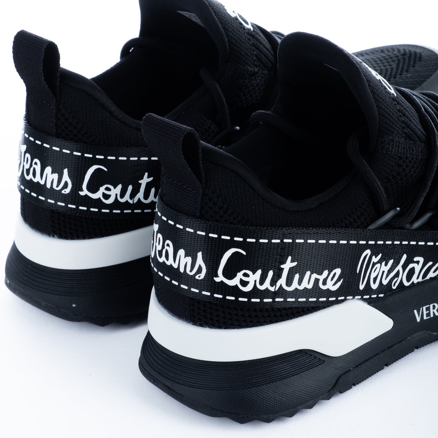 Ténis Mulher Versace Jeans Couture Preto Moderno Detalhado