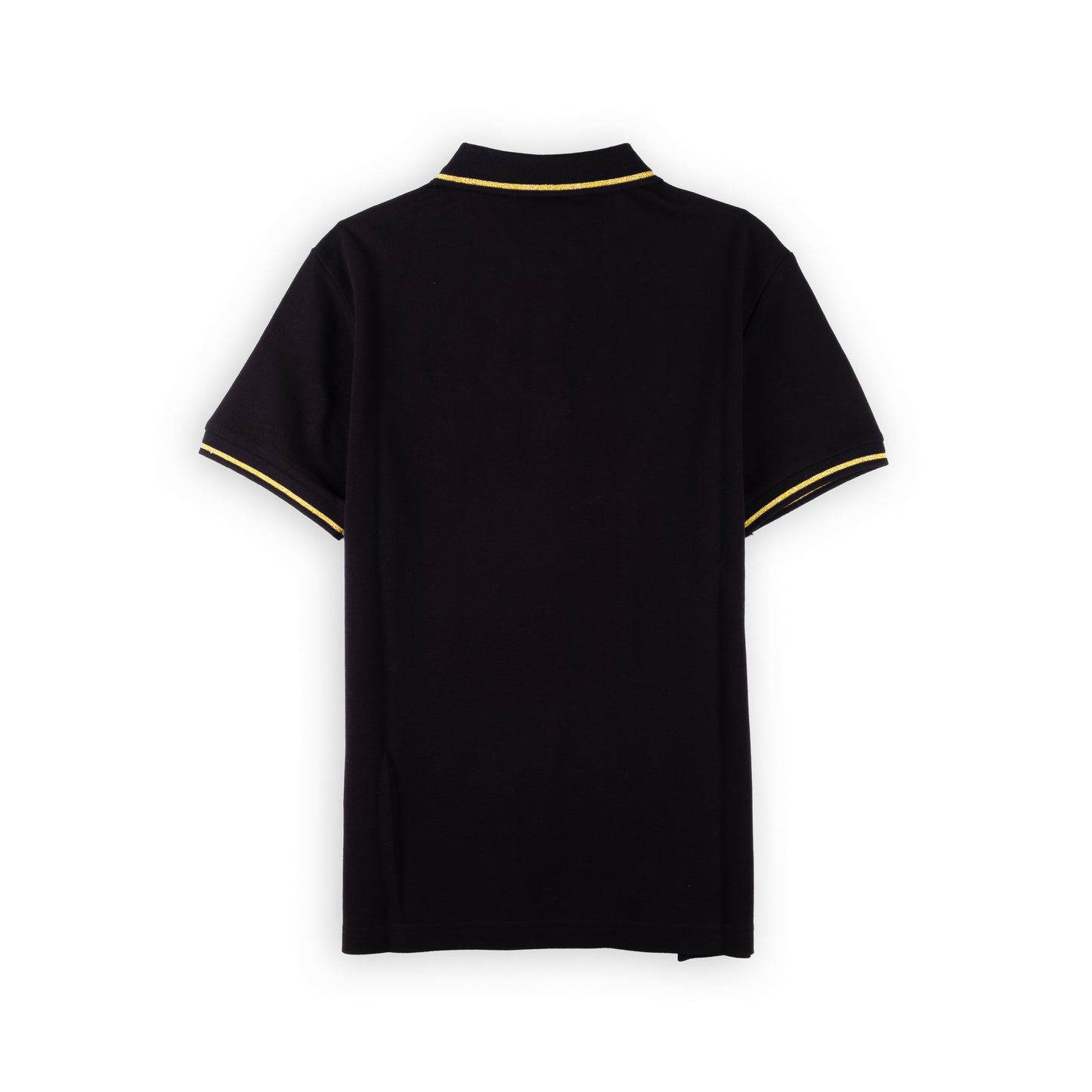Polo Homem Versace Jeans Couture Preto com Detalhes Amarelos