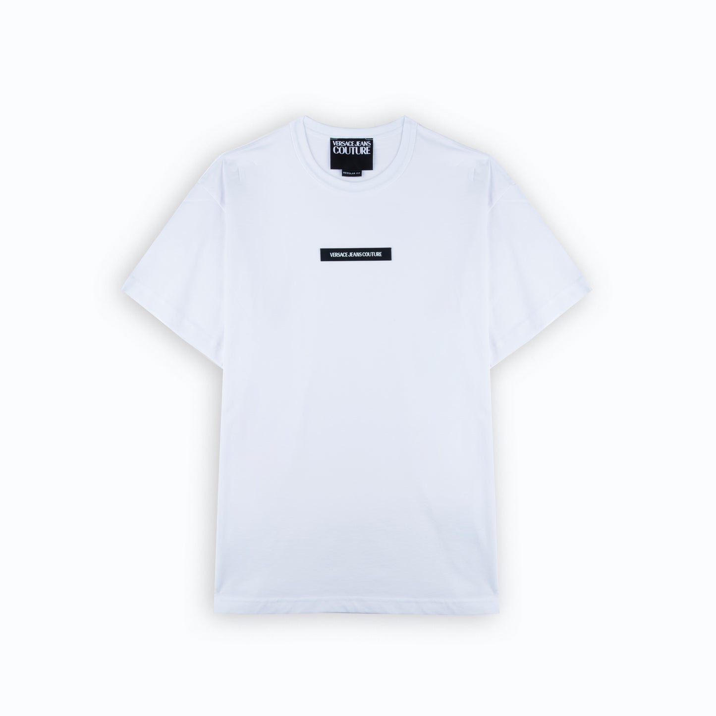 T-Shirt Homem Versace Jeans Couture Branca com Logo Frontal