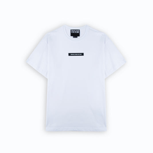 T-Shirt Homem Versace Jeans Couture Branca com Logo Frontal