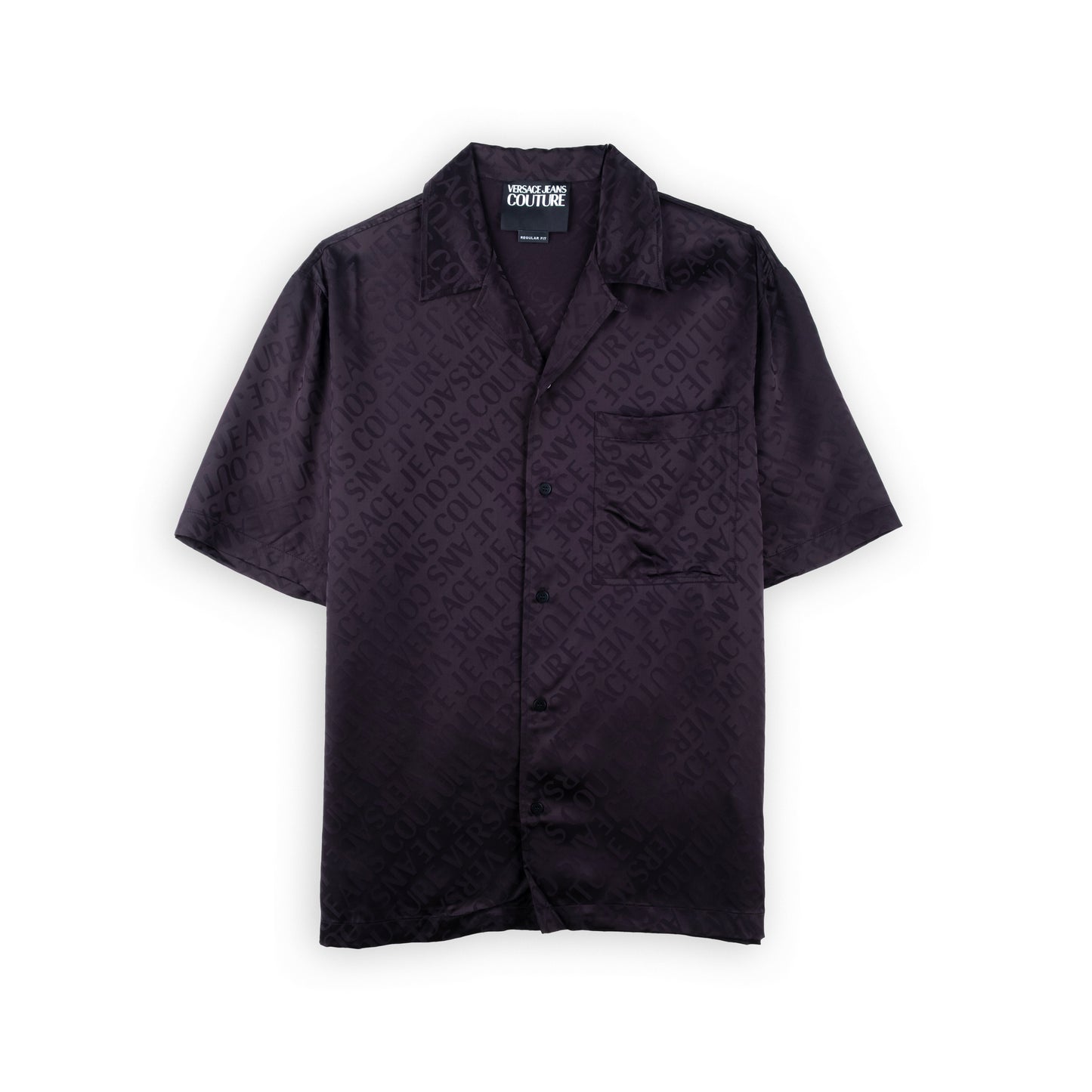 Camisa Homem Versace Couture Preta com Logotipo