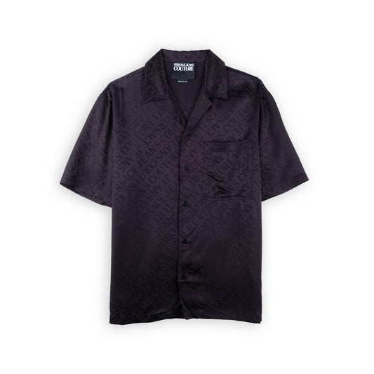 Camisa Homem Versace Couture Preta com Logotipo