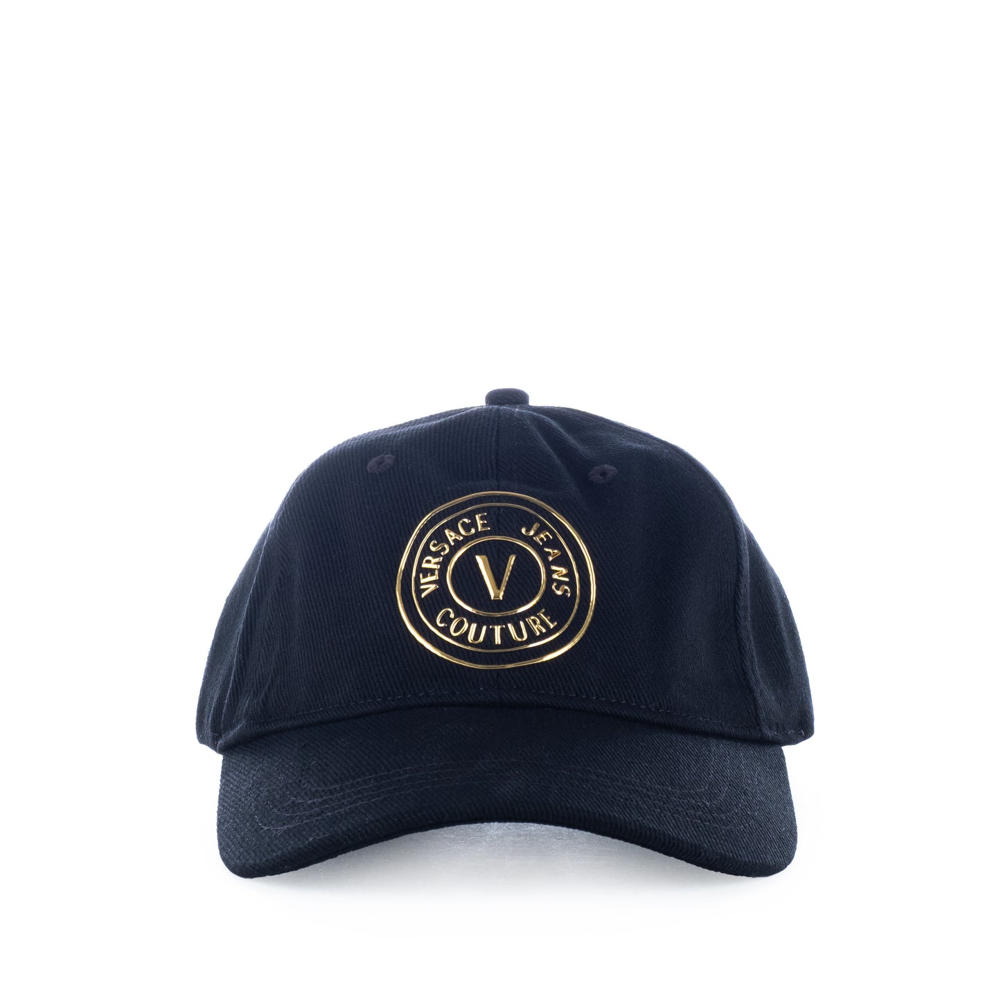 Boné Masculino Versace Jeans Couture Preto com Logo Dourado