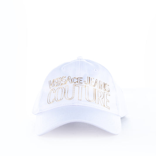 Boné Masculino Versace Jeans Couture Branco com Logo Dourado