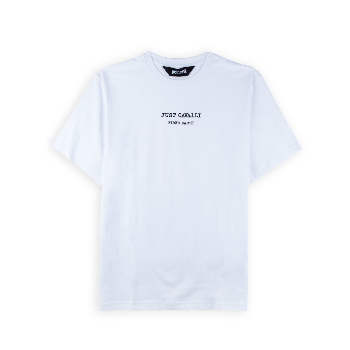 T-Shirt Homem Just Cavalli Branca com Logo