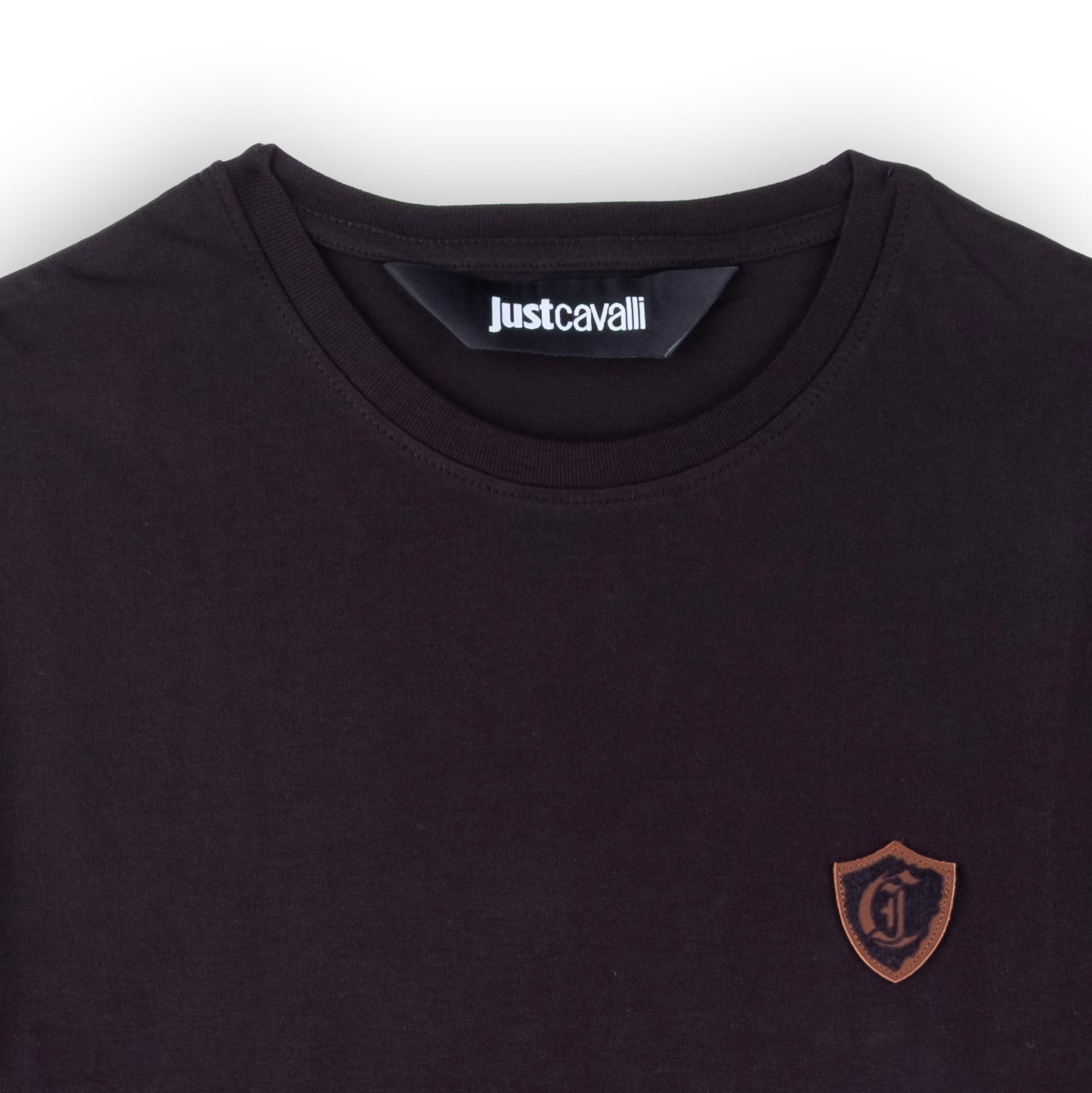 T-Shirt Homem Just Cavalli Preta com Logo