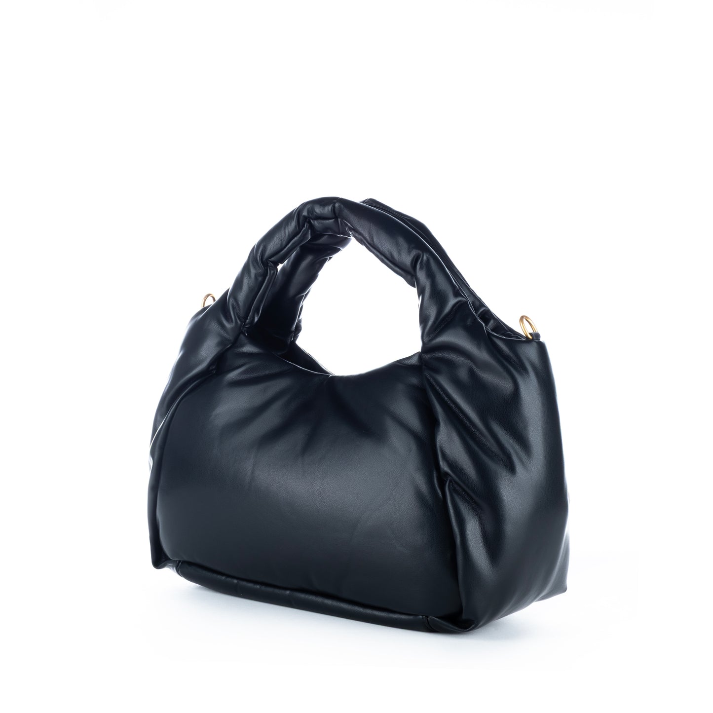 Bolsa saco de ombro Just Cavalli Preta com Detalhes Luxuosos