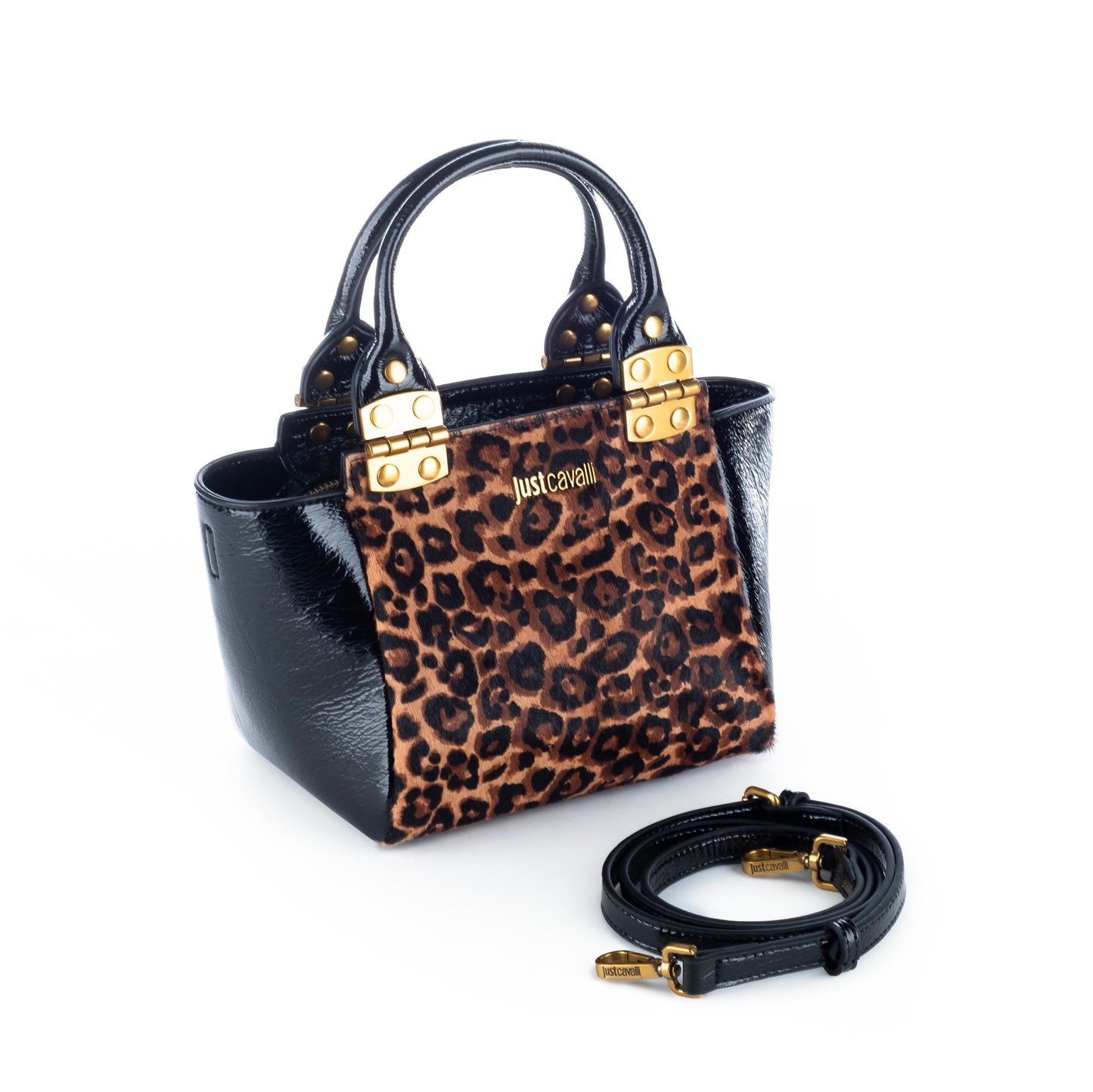 Bolsa Satchel Mulher Just Cavalli em Animal Print